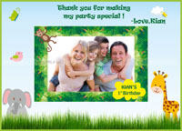 Baby Jungle Birthday theme Photo Frame